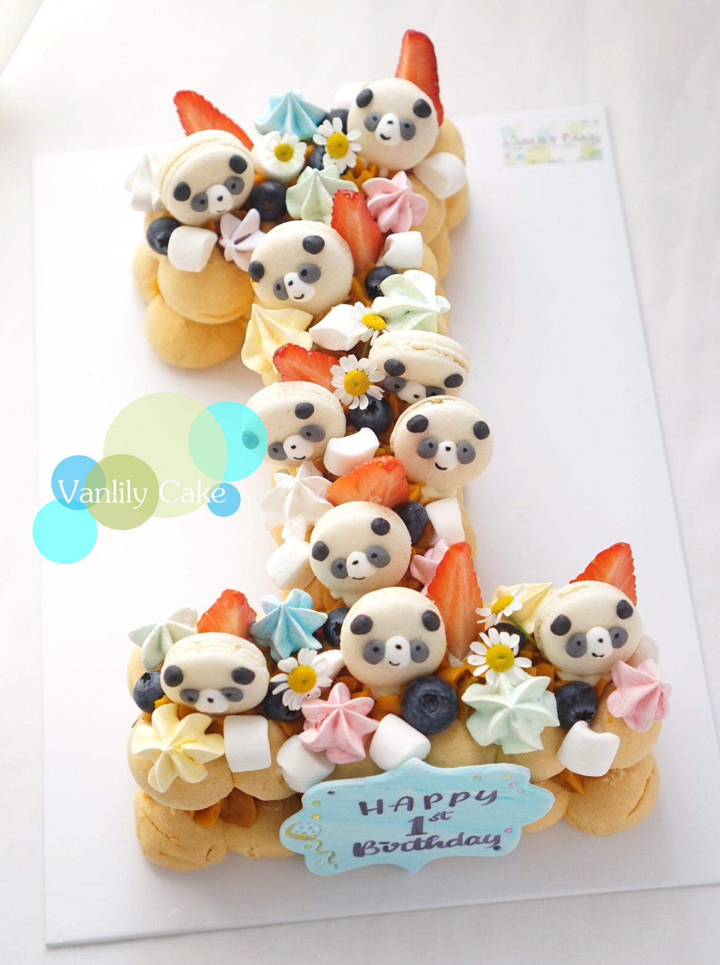 無糖1字 BB Number Cake