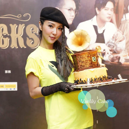 Vanlily Cake 自訂主題糖皮蛋糕，展示精緻的手工塑形技術與細膩裝飾，適合公司週年慶、商務活動或成人主題派對等專業訂造需求。