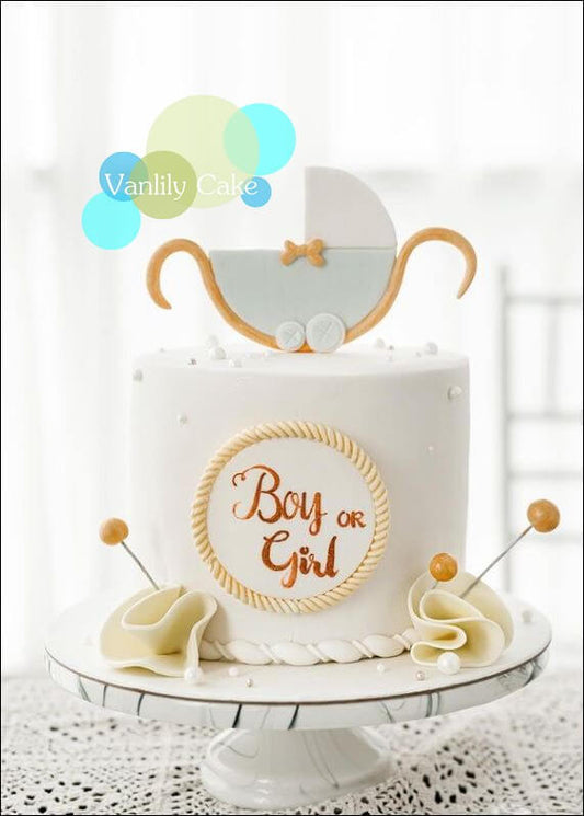 Baby shower 糖皮蛋糕