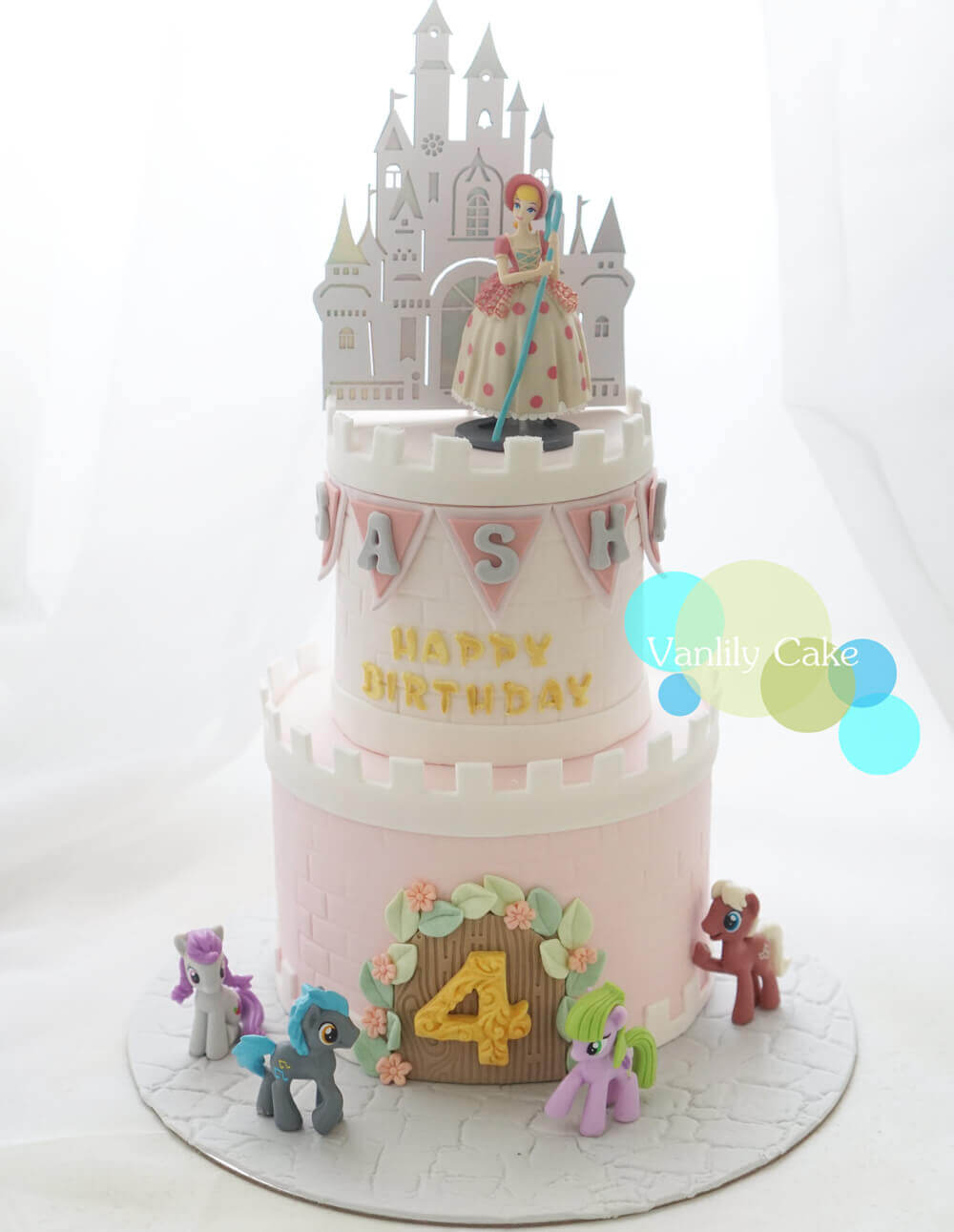 自備公仔糖皮蛋糕