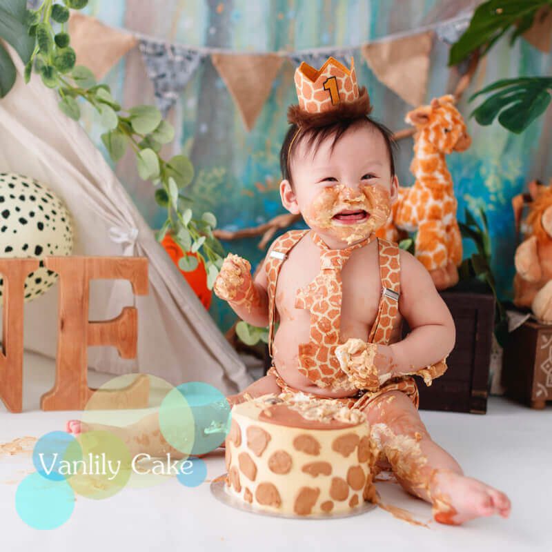 長頸鹿忌廉蛋糕