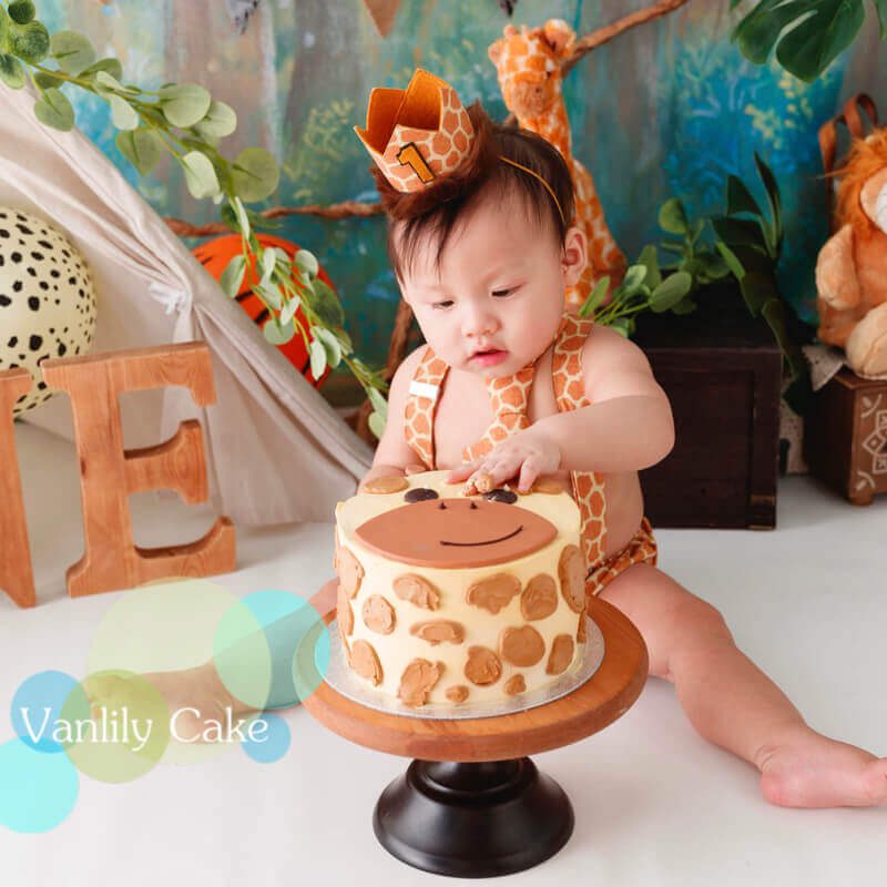 長頸鹿忌廉蛋糕