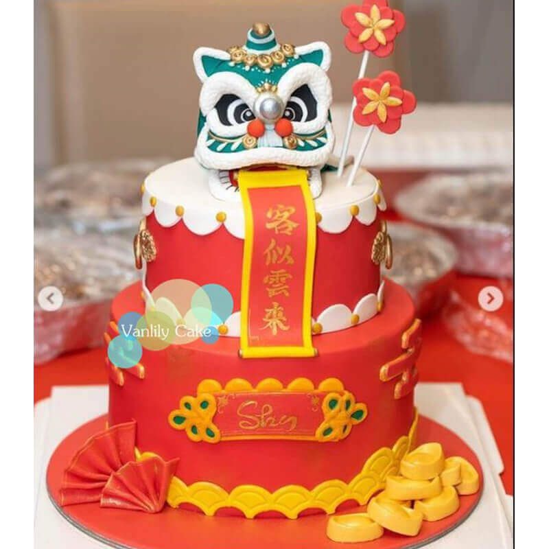 開張醒獅糖皮蛋糕