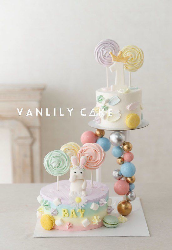 anlily-Cake-BB與大人共享雙層蛋糕-一歲生日蛋糕-無糖無麩質-3D立體造型蛋糕-屯門蛋糕店