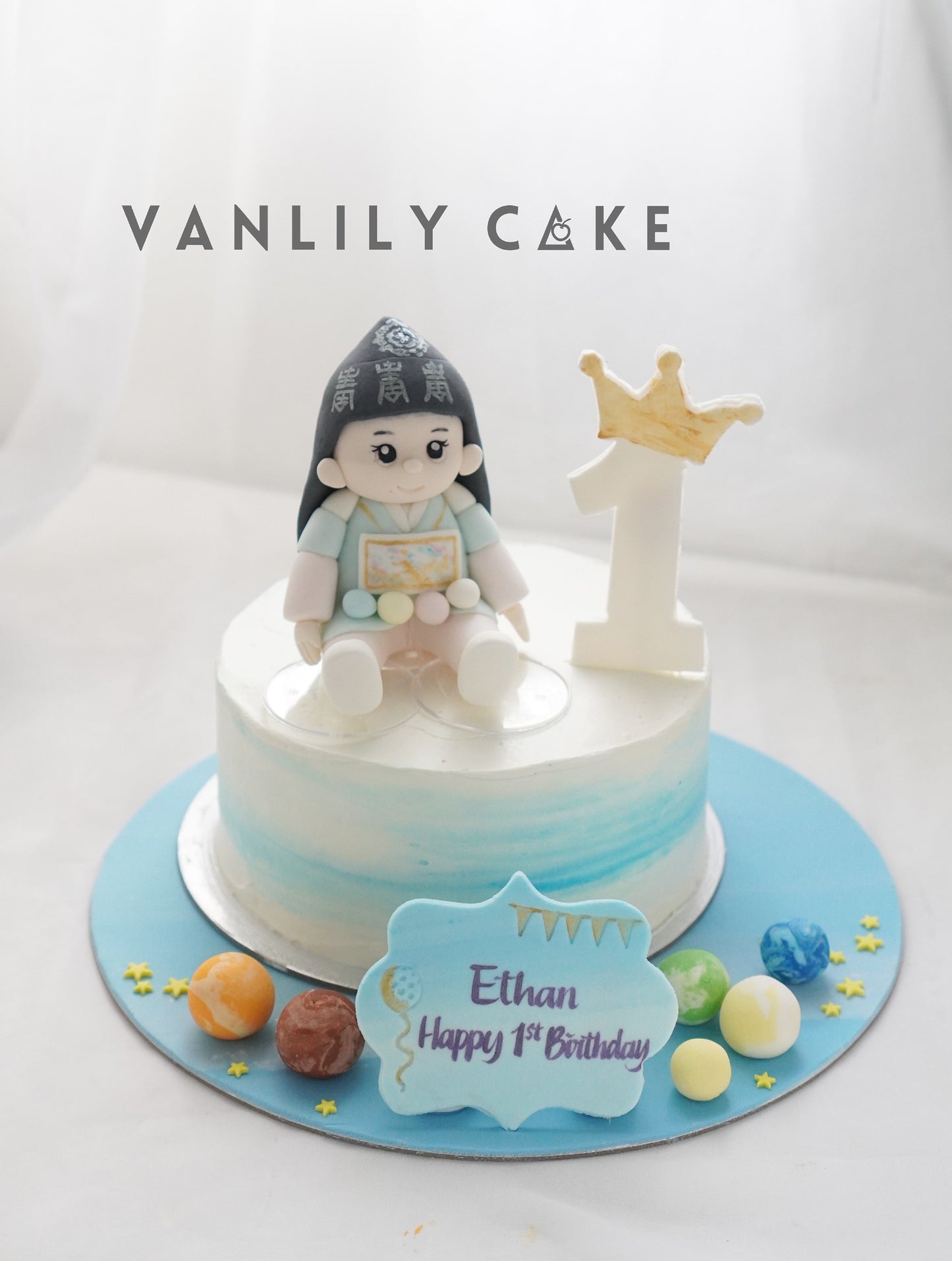 手工訂造人型糖膏公仔-蛋糕裝飾-客製化生日蛋糕-Vanlily-Cake-香港訂製