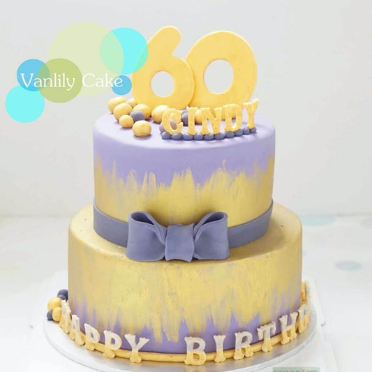 金色系大壽糖皮蛋糕