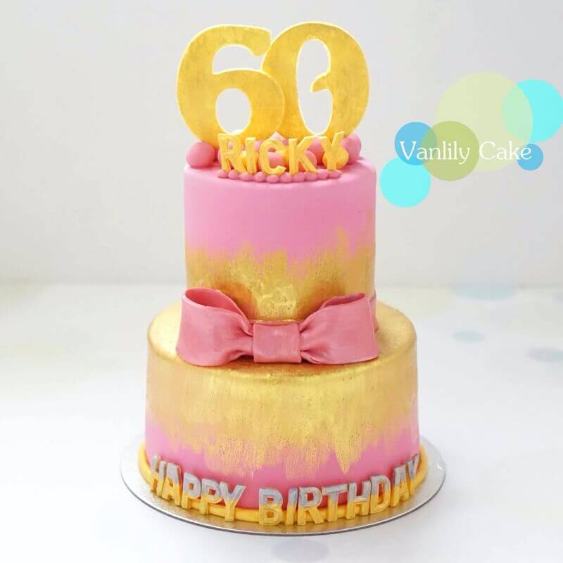 金色系大壽糖皮蛋糕