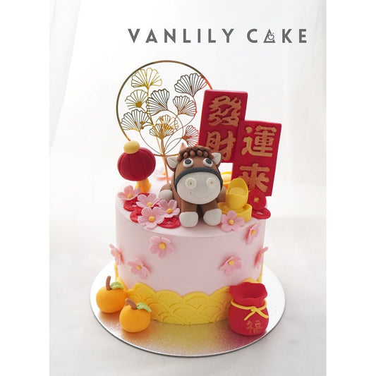 馬年好運糖皮蛋糕