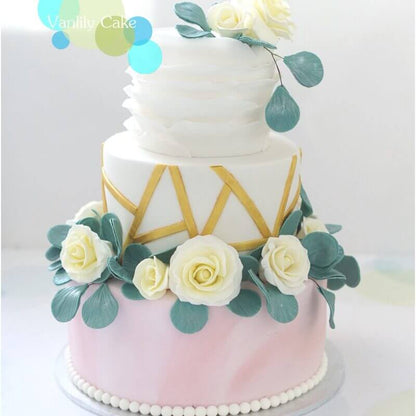 玫瑰花結婚糖皮蛋糕