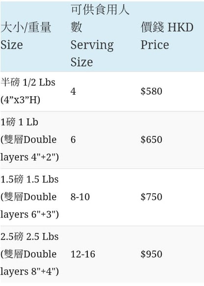 鮮果忌廉蛋糕 (配公仔)