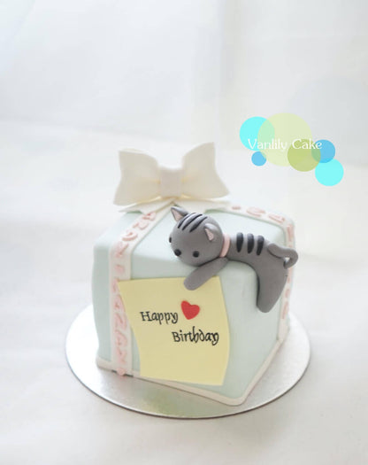 動物糖皮方型蛋糕盒