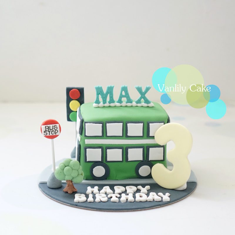 交通車糖皮蛋糕