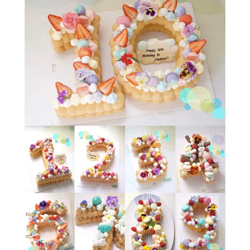 無糖鮮果Number Cake