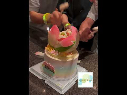 扑扑壽桃包忌廉蛋糕 (無糖/低糖)