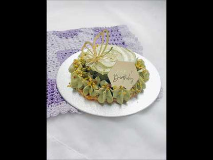 Vegan Flowing Pistachio Tart