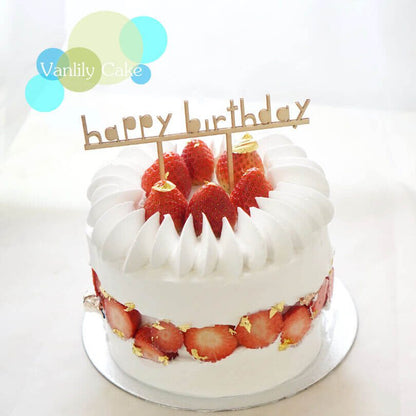 Strawberry Cream Crown Cake 忌廉米蛋糕