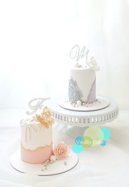 閃石字母糖皮蛋糕