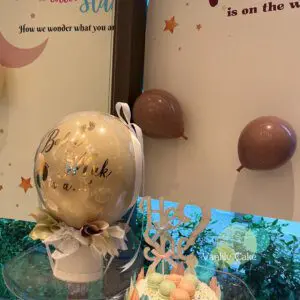 He or She Gender Reveal Cake 性別揭曉忌廉米蛋糕 - Image 7
