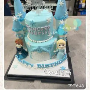 公主城堡糖皮蛋糕 Princess Castle Fondant Cake - Image 2