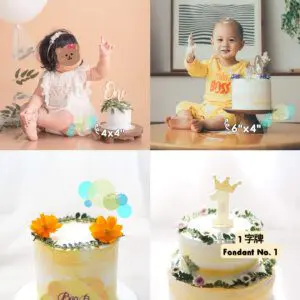 Floral Cream Cake Smash - Image 4