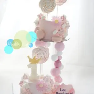 Family Lollipop Cake Double-up cake tower 波板糖忌廉蛋糕 - Image 7