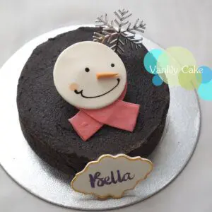 聖誕純素流心芝麻芝士蛋糕