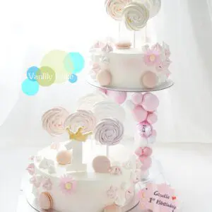 Family Lollipop Cake Double-up cake tower 波板糖忌廉蛋糕 - Image 4