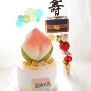 扑扑壽桃包忌廉蛋糕 - Image 3