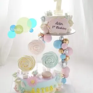 Family Lollipop Cake Double-up cake tower 波板糖忌廉蛋糕 - Image 9