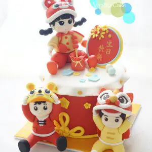 醒獅嬰兒造型蛋糕 - Image 5