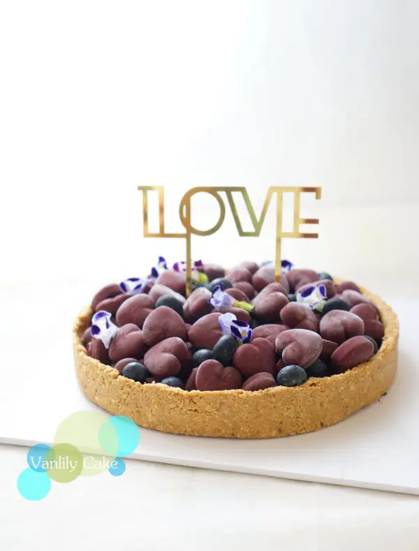 無糖純素心心粒Mousse撻 Sugar-free vegan fruit Tart