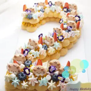 無糖 2字 Number Cake - Image 3