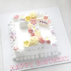 無糖數字忌廉蛋糕