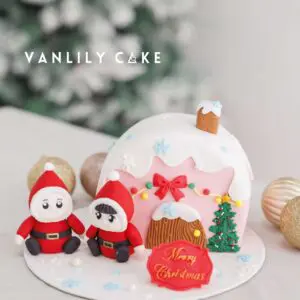 聖誕屋糖皮蛋糕