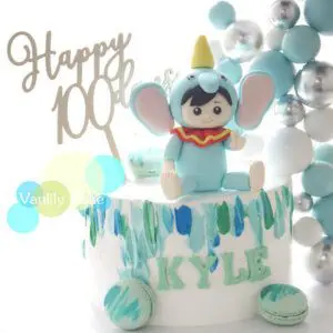 生日/ 百日宴忌廉蛋糕 Double-up Cake Tower - Image 2
