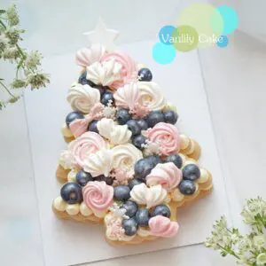 粉紅聖誕樹蛋糕