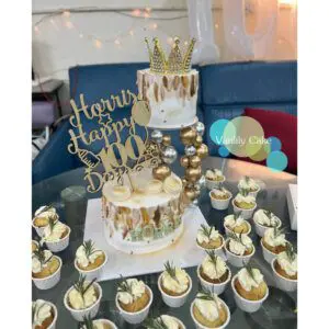 生日/ 百日宴忌廉蛋糕 Double-up Cake Tower - Image 7